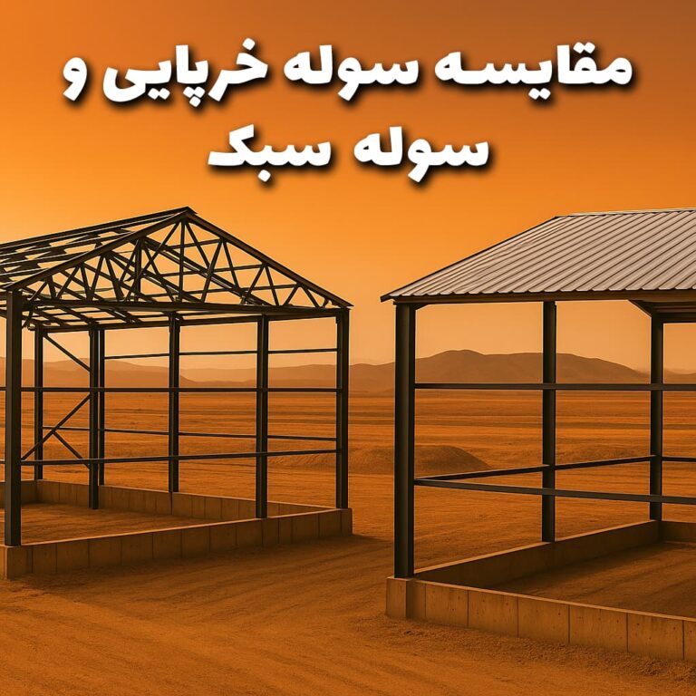 مقایسه سوله خرپایی و سوله سبک - سوله بارون