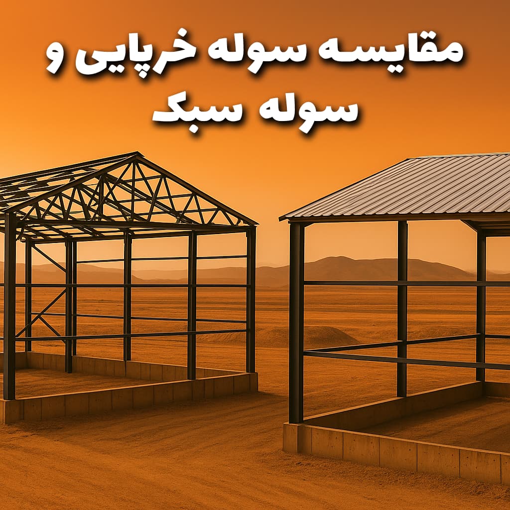 مقایسه سوله خرپایی و سوله سبک - سوله بارون