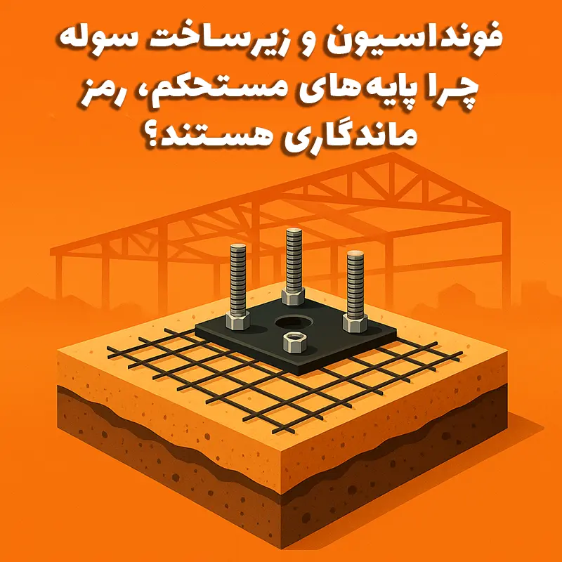اجرای فوندانسیون و زیرساخت سوله صنعتی توسط سوله بارون