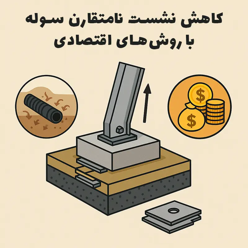 کاهش نشست نامتقارن در سوله با راهکارهای اقتصادی و مهندسی