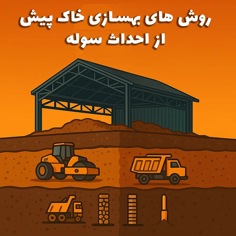 ۵ روش بهسازی خاک پیش از احداث سوله